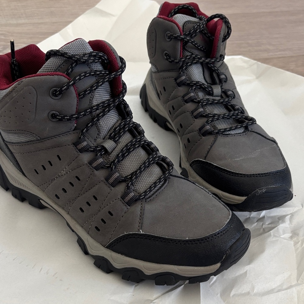 Avalanche Gray and Black Athletic Shoes